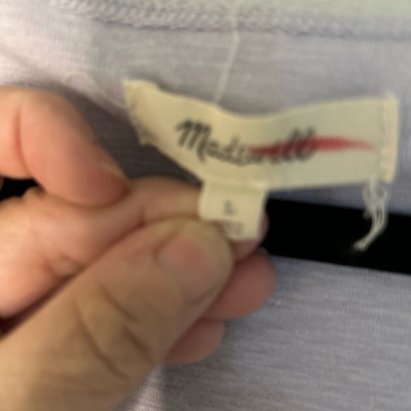 Madewell Soft Lavendar Scoop Neck Tee - Picture 3 of 4